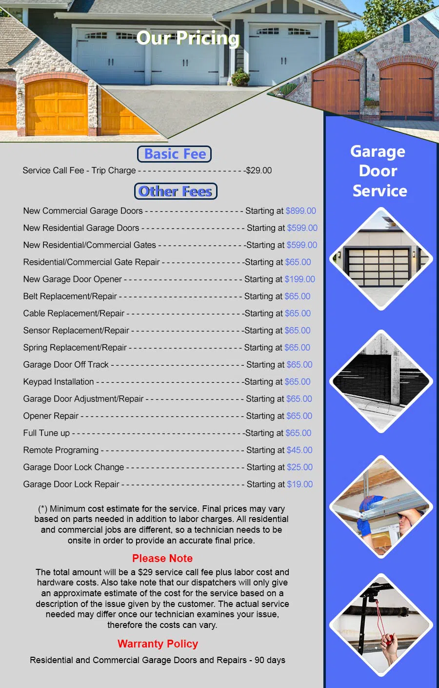 Metro Garage Door Repair Service Merrimac, MA 978-331-0075